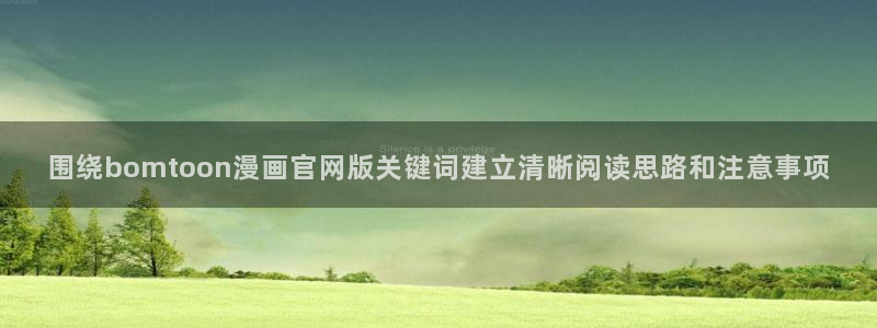 国漫排行榜:围绕bomtoon漫画官网版关键词建立清晰阅读思路和注意事项